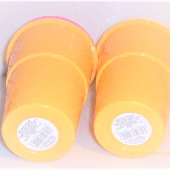 Pair of Plastic HUGE Sippy CUPS Ice Cream Cone Sippy Cups Milk Shake - Picture 6 of 8